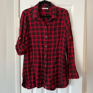 EUC Kenneth Cole Plaid Buffalo Tunic